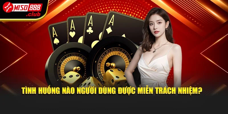 Tình huống nào người dùng được miễn trách nhiệm? 